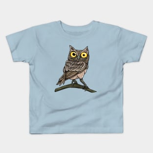 Suspicious Owlet Kids T-Shirt